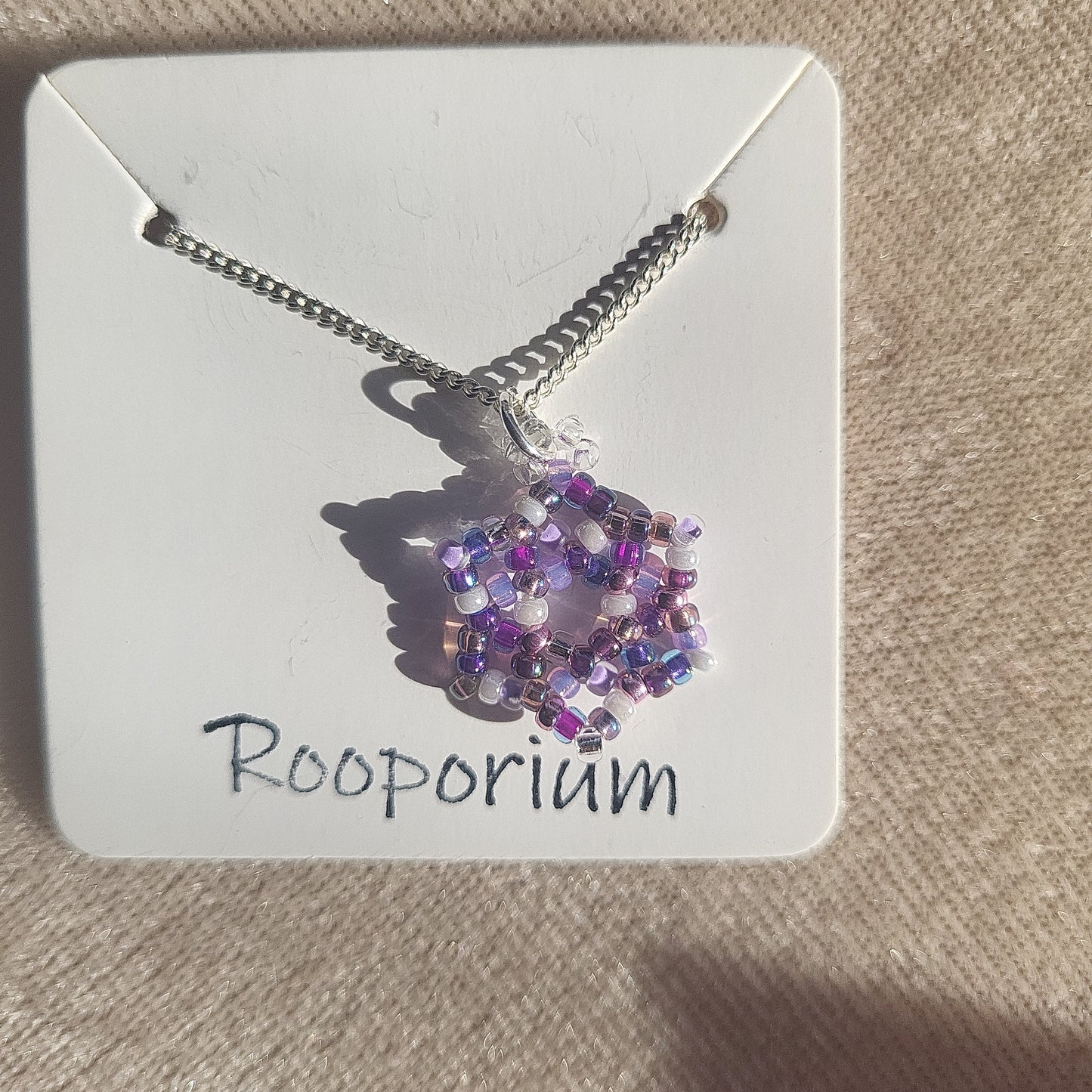 Purple Snowflake Necklace