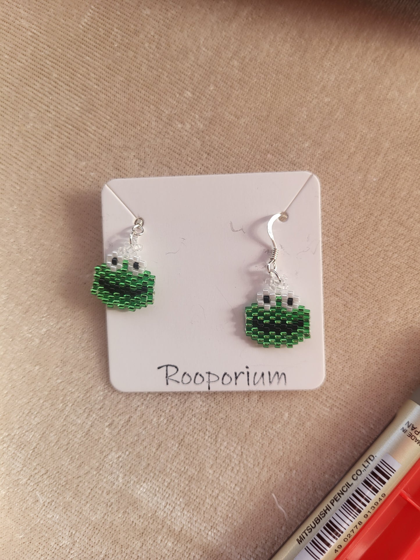Green Monster Earrings