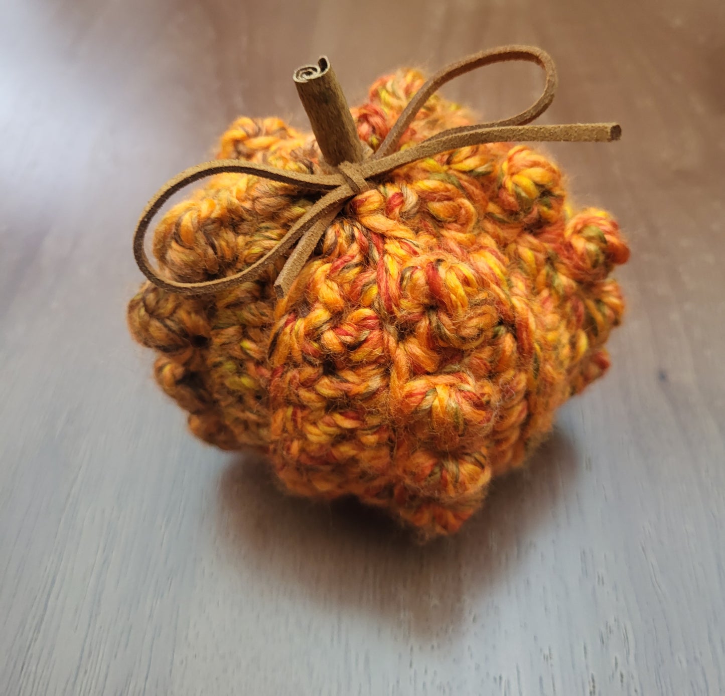 Crochet Small Bobble Pumpkin