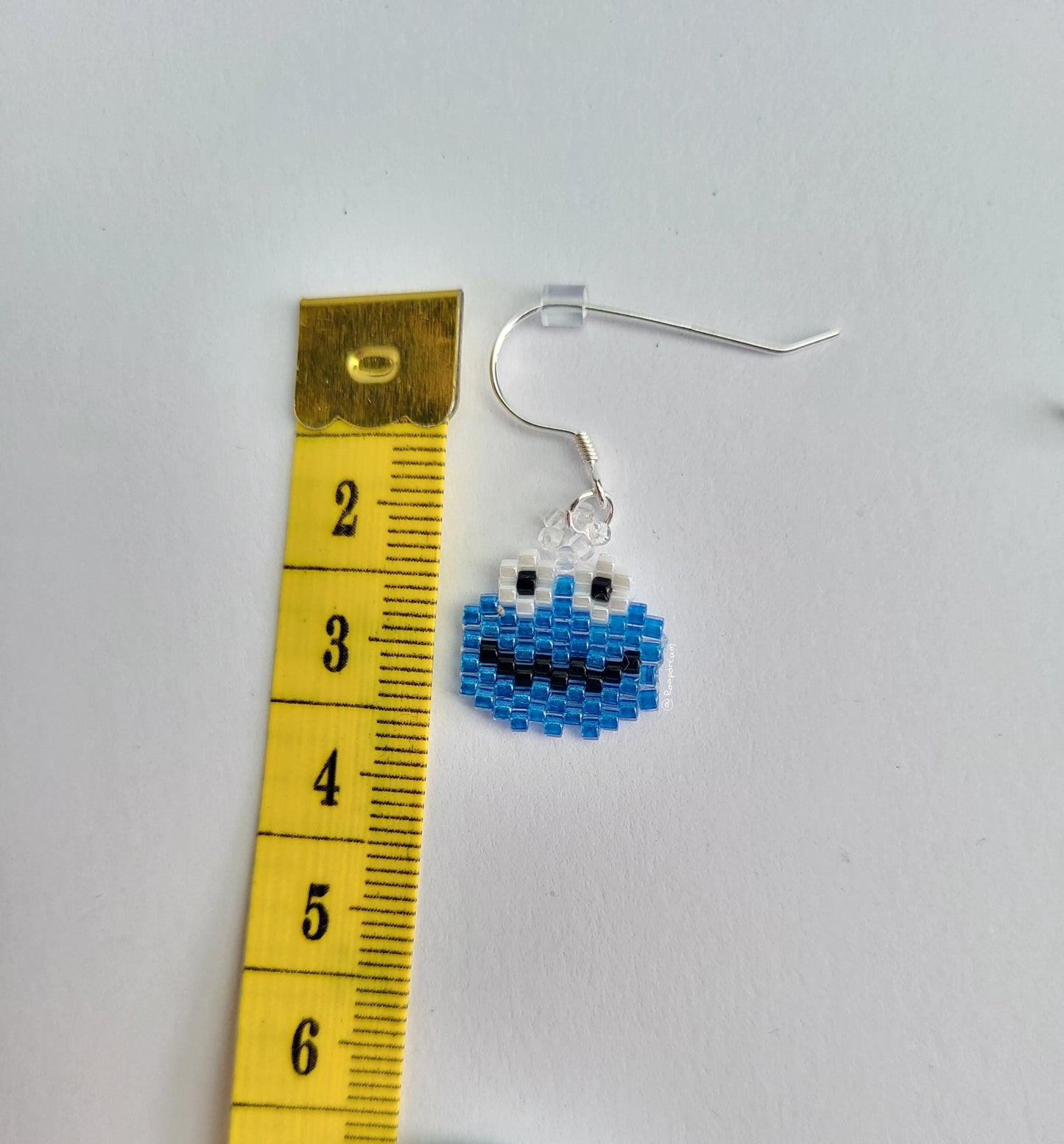 Blue Monster Earrings
