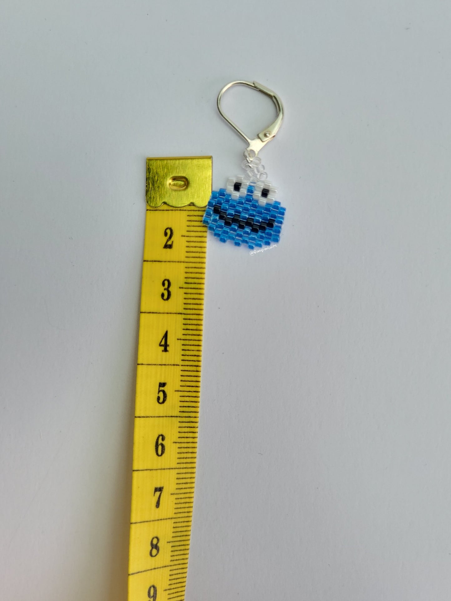 Blue Monster Stitch Marker