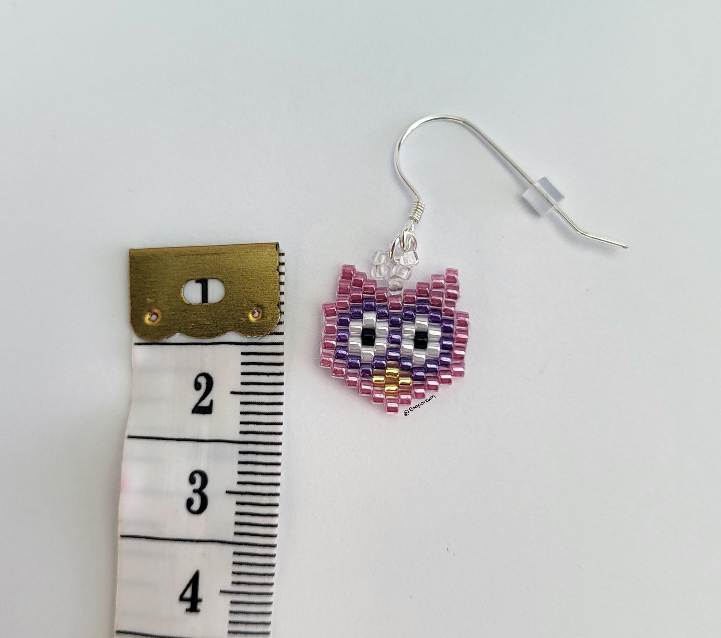 Pink Owl Earrings