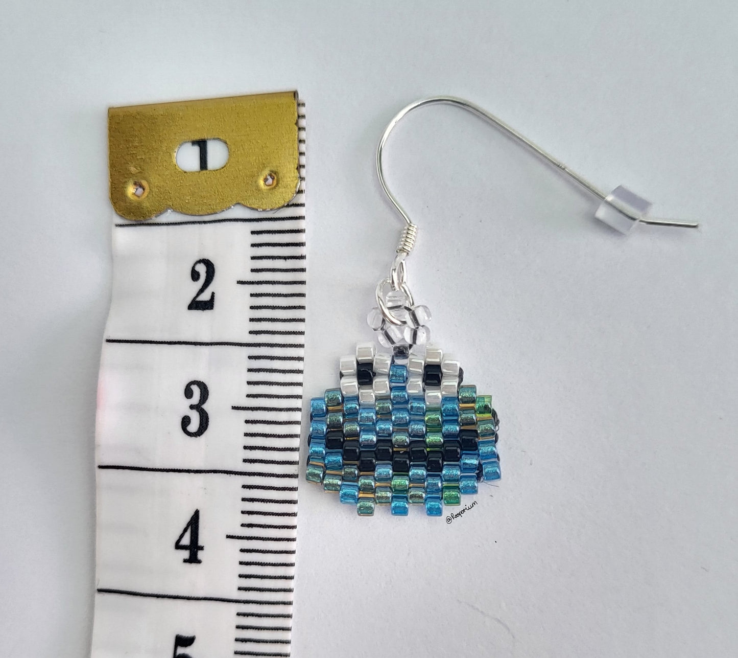 Blue Mix Monster Earrings