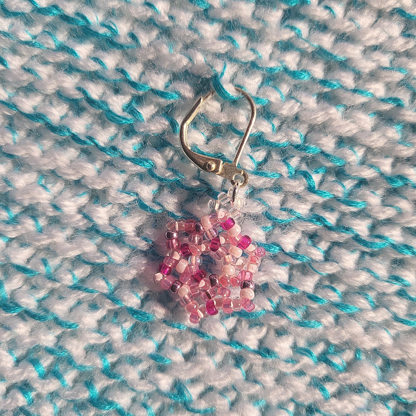 Pink Snowflake Stitch Marker