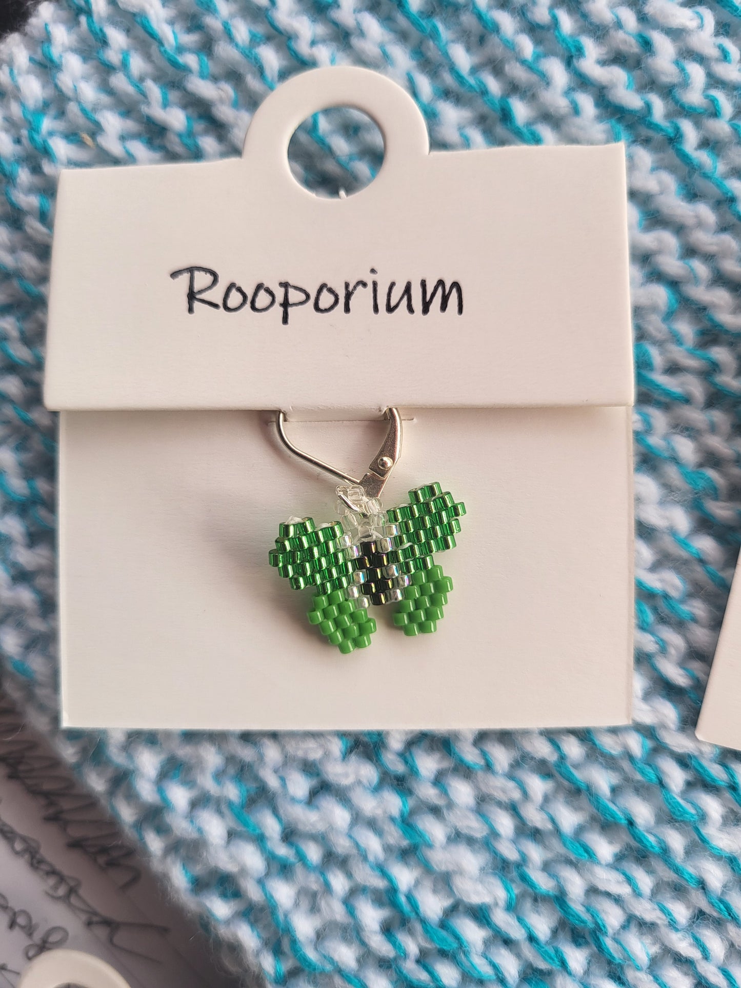 Green Butterfly stitch marker