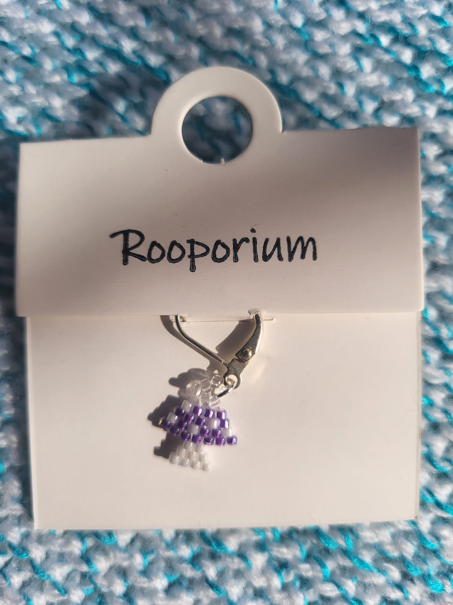 Lilac Mushroom Stitch Marker
