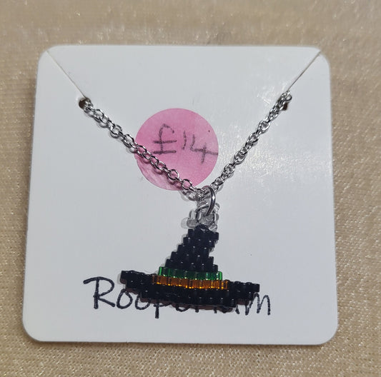 Halloween Witches Hat Necklace