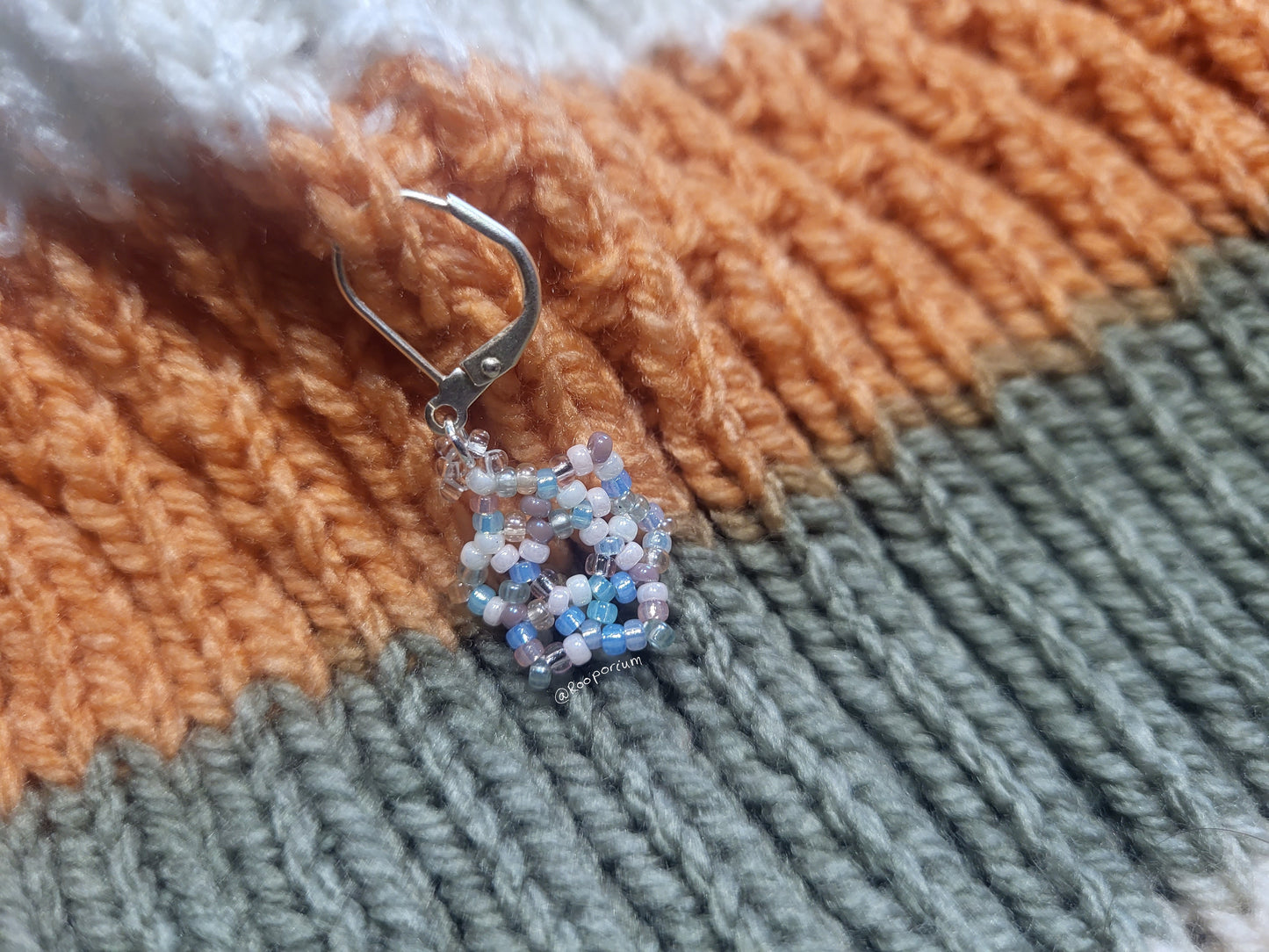Pastel Snowflake Stitch Marker or Progress Keeper