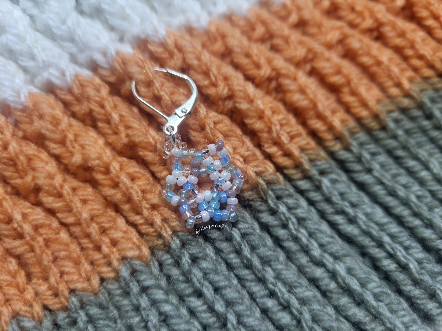 Pastel Snowflake Stitch Marker or Progress Keeper