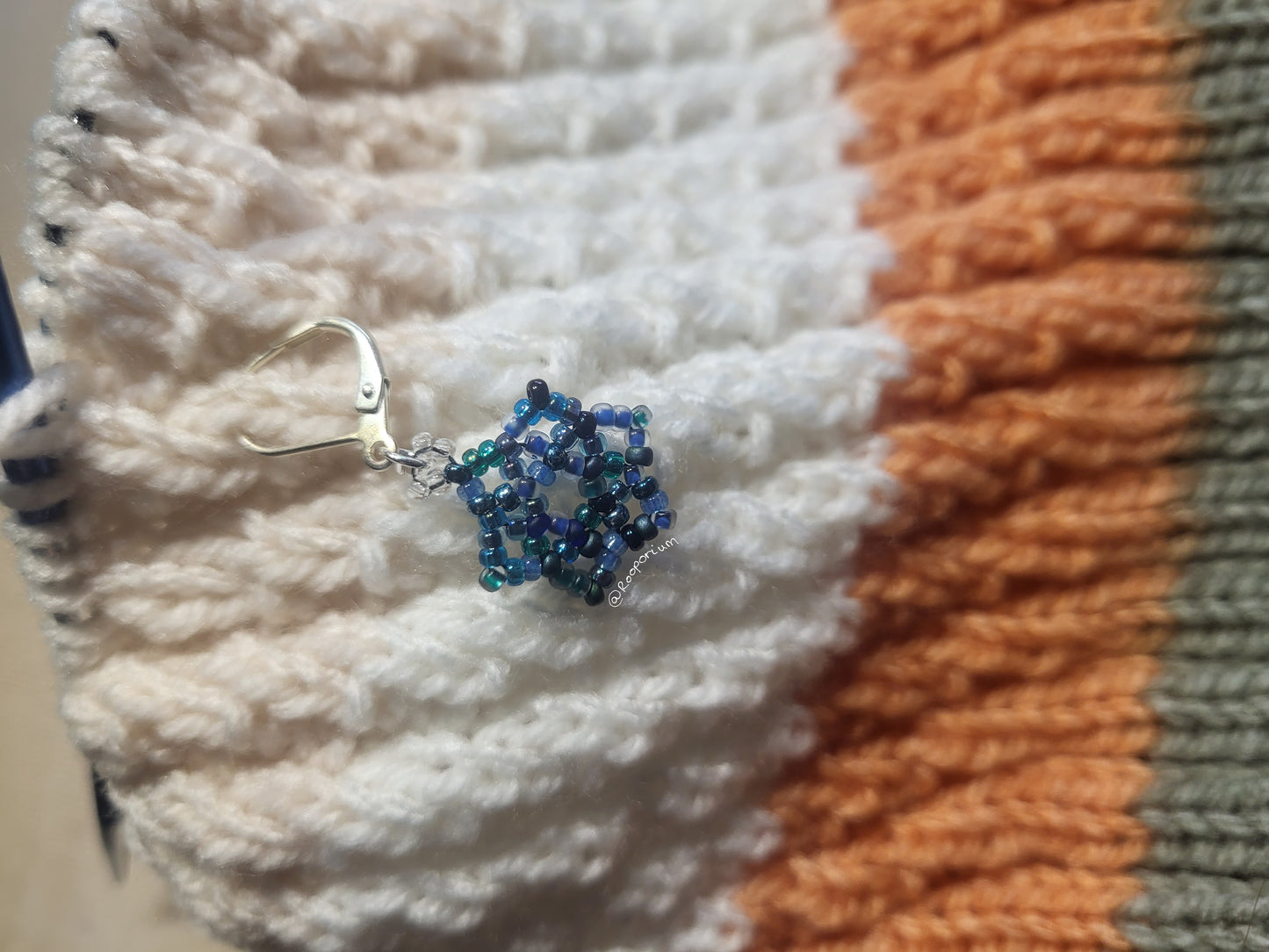 Blue Snowflake Stitch Marker