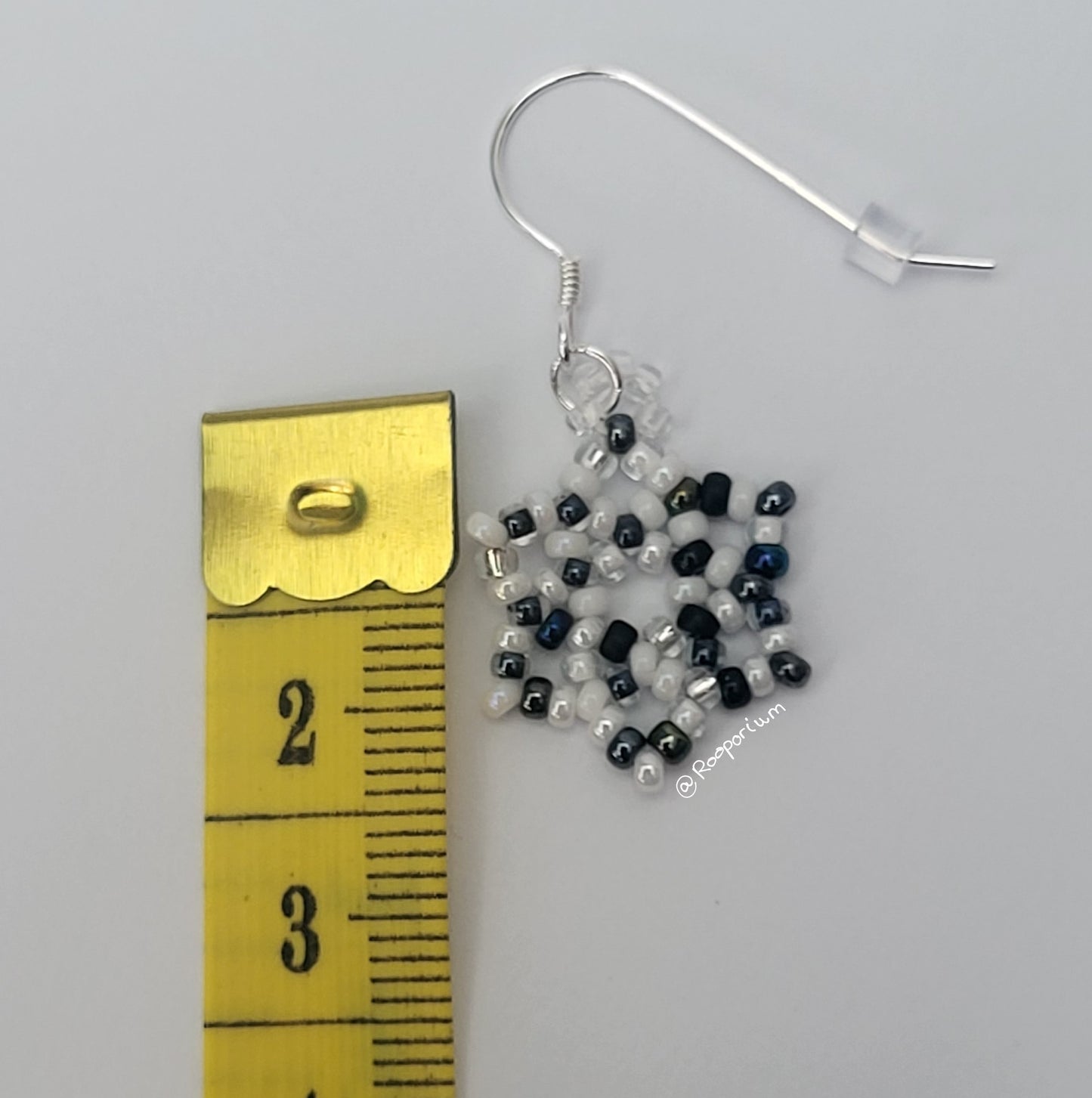 Monochrome Snowflake Earrings