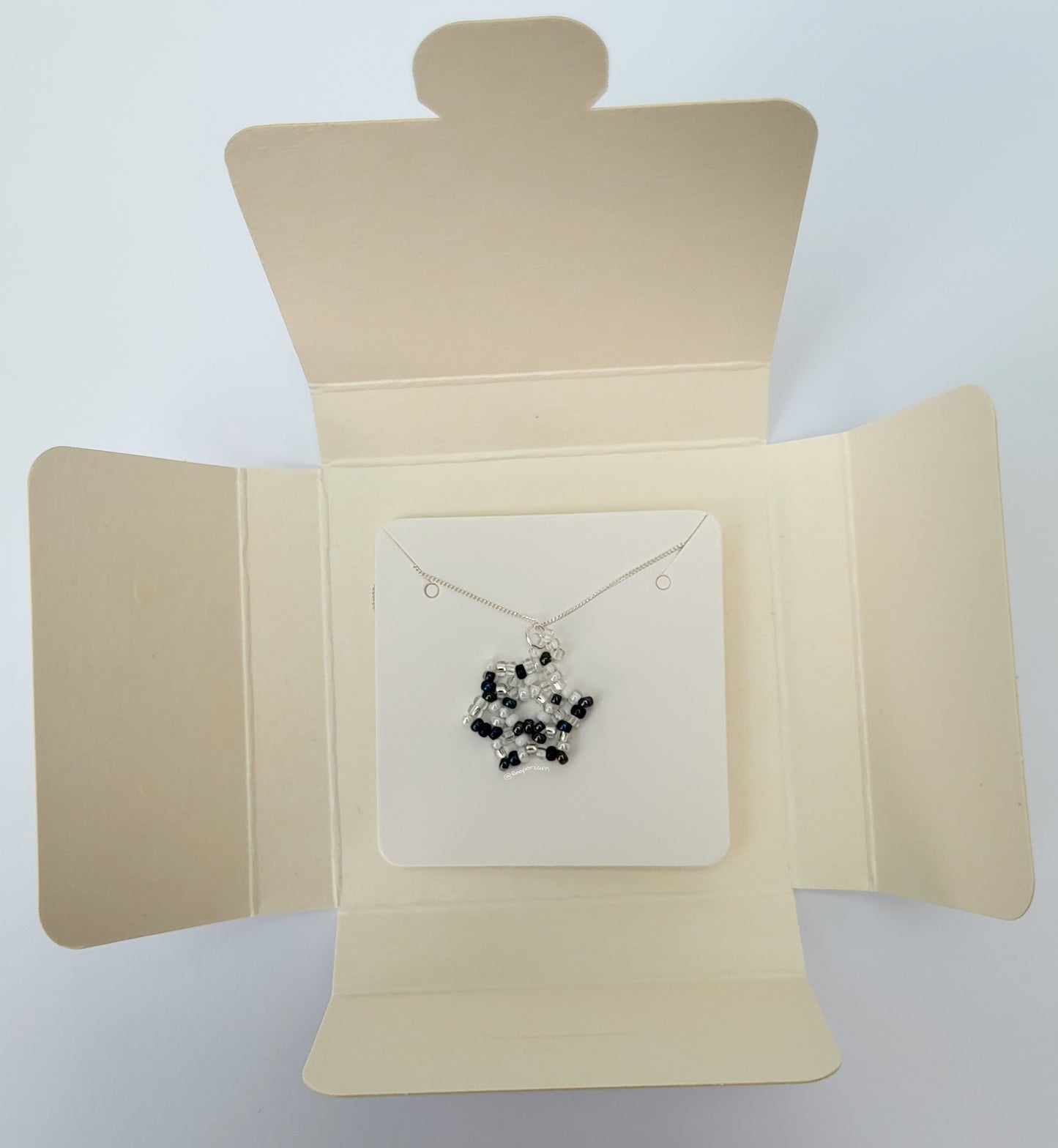 Monochrome Snowflake Necklace