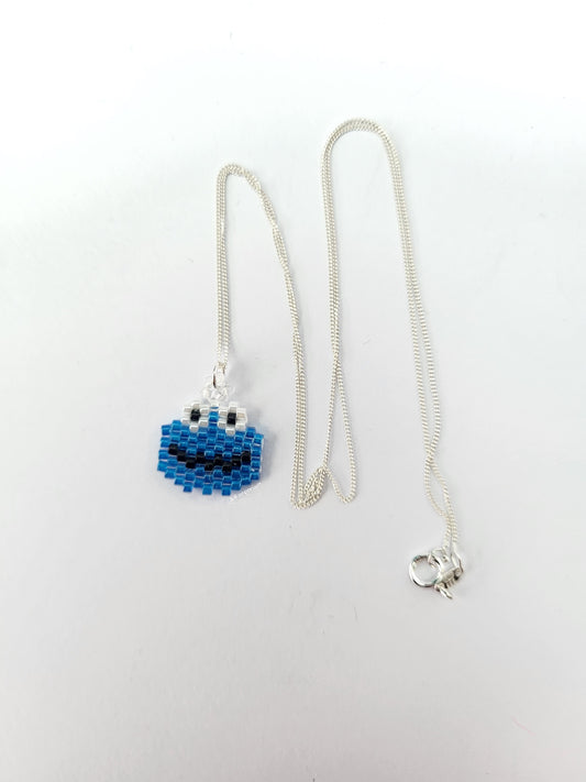 Blue Monster Necklace