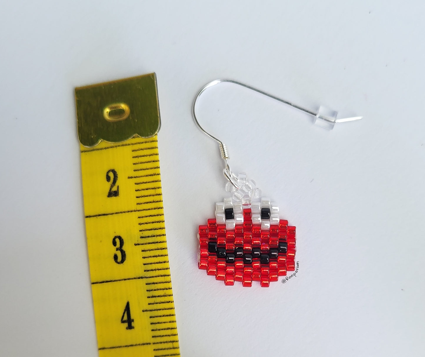 Red Monster Earrings