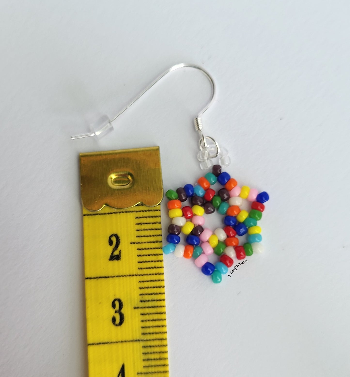 Rainbow Snowflake Earrings