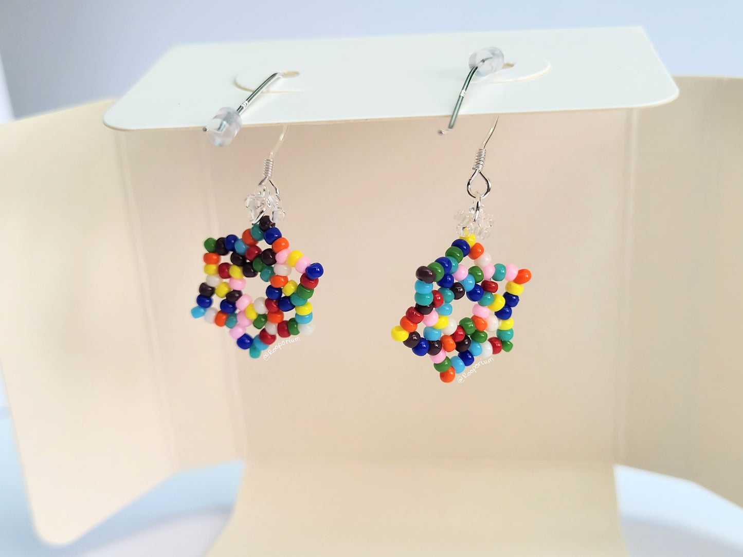 Rainbow Snowflake Earrings