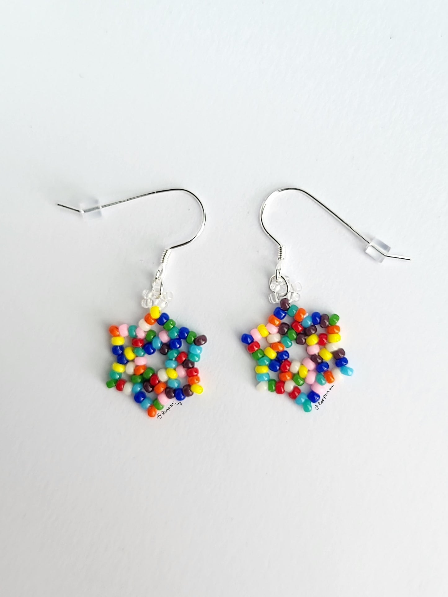Rainbow Snowflake Earrings