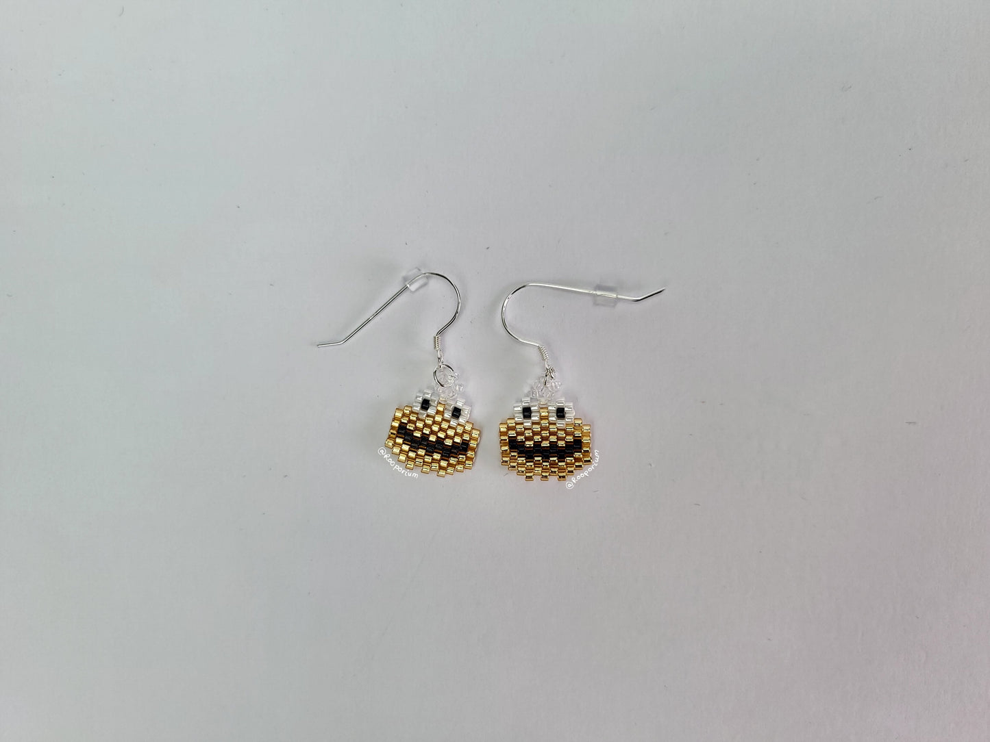 Gold Monster Earrings