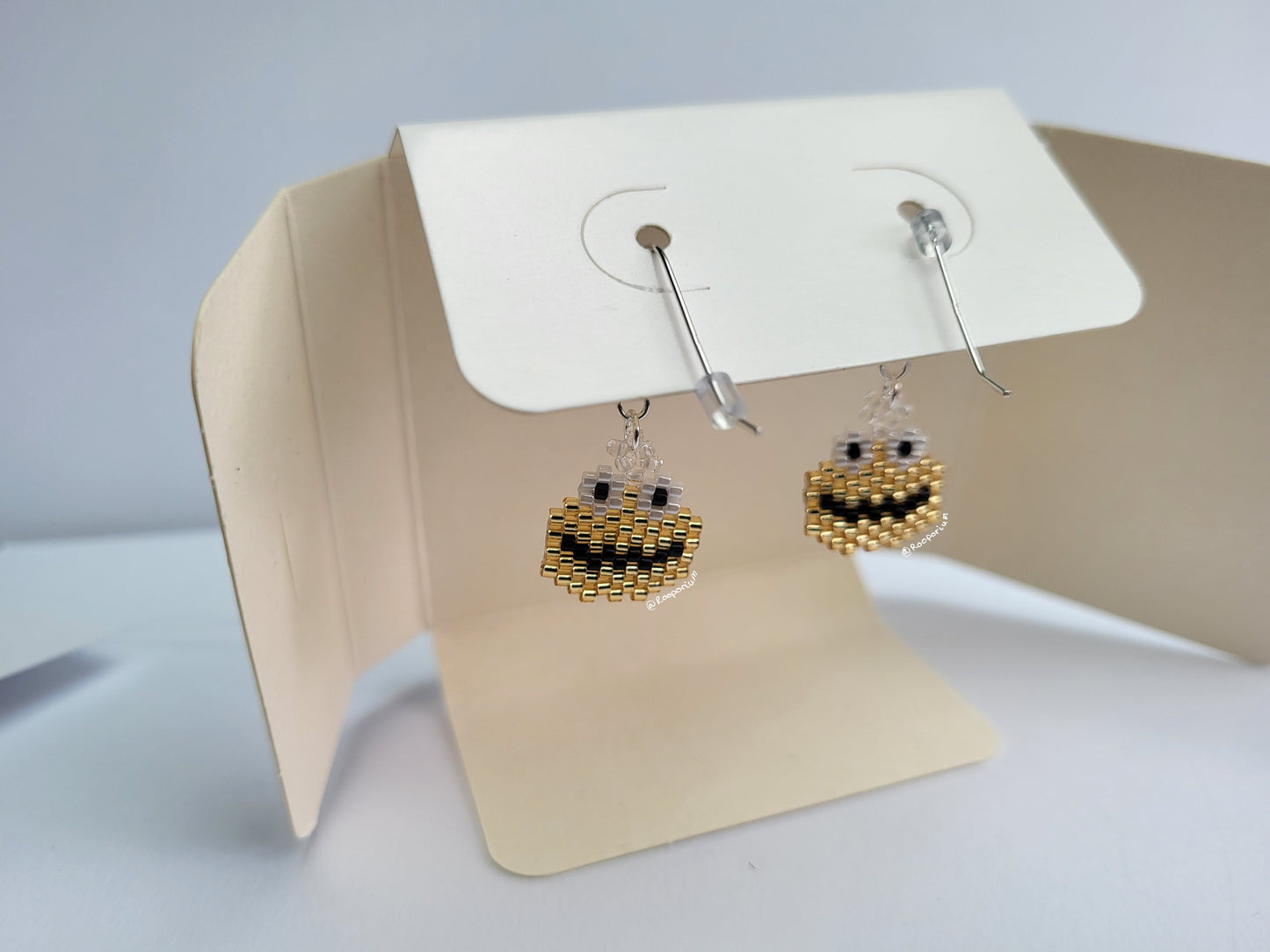 Gold Monster Earrings