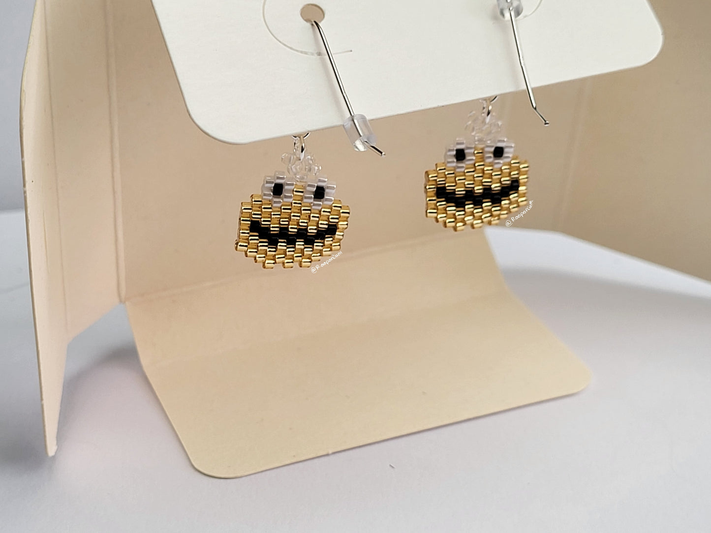 Gold Monster Earrings