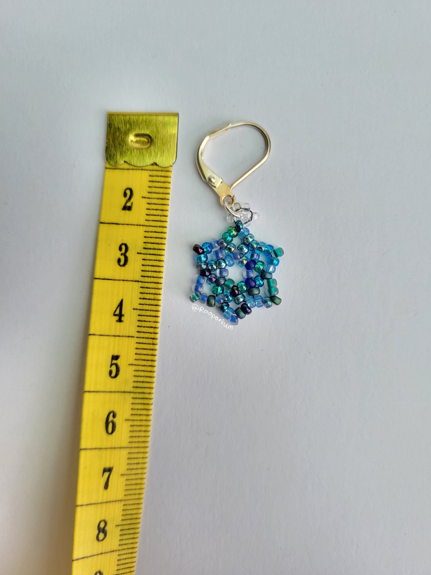 Blue Snowflake Stitch Marker
