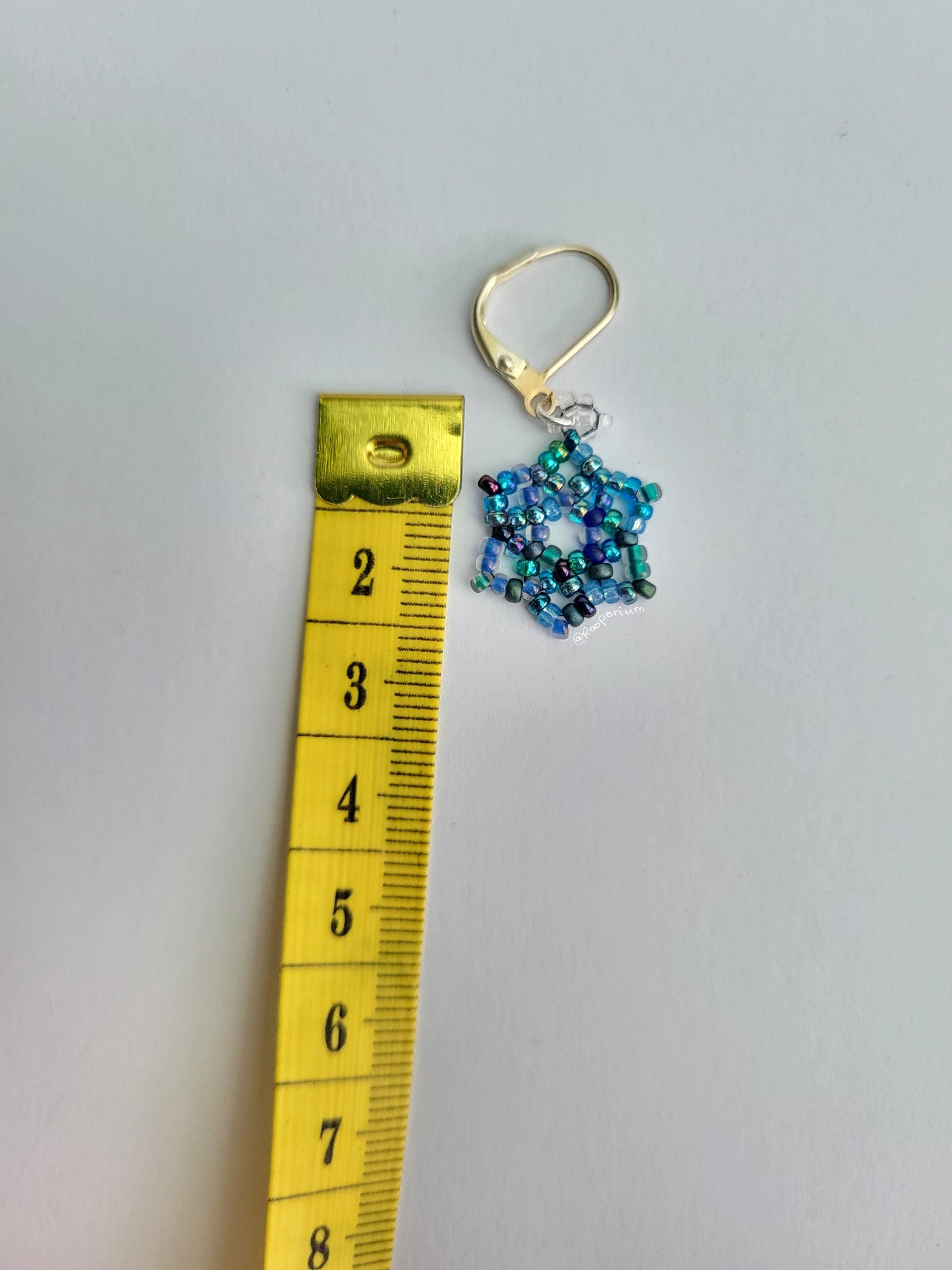 Blue Snowflake Stitch Marker
