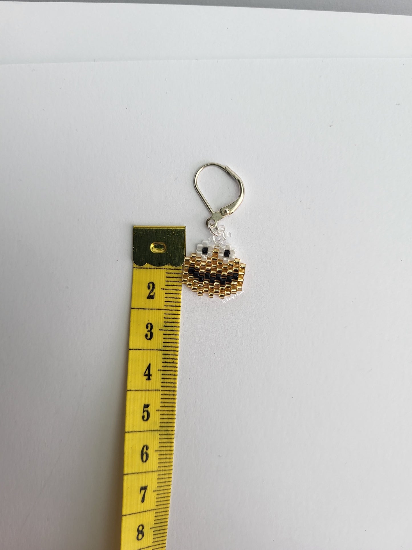 Gold Monster Stitch Marker or Progress Keeper