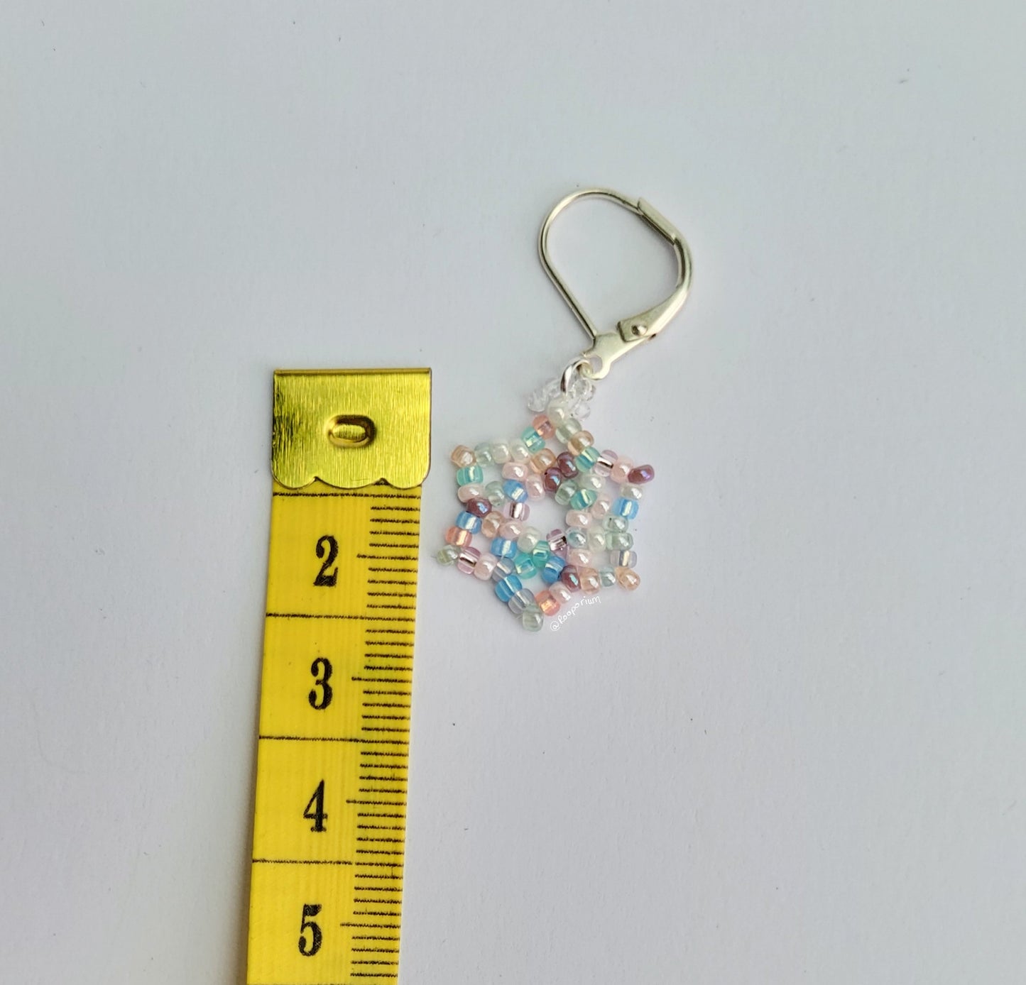 Pastel Snowflake Stitch Marker or Progress Keeper