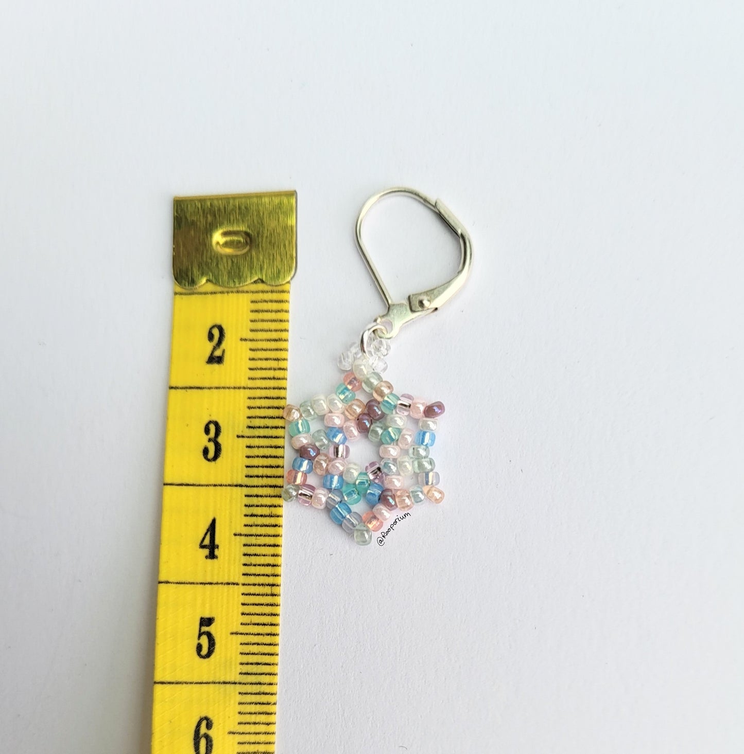 Pastel Snowflake Stitch Marker or Progress Keeper
