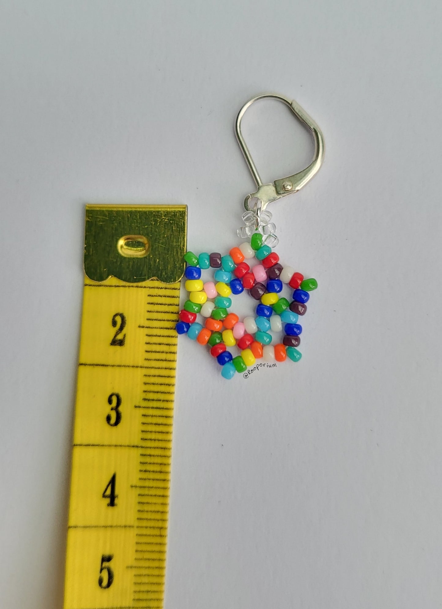 Rainbow Snowflake Stitch Marker or Progress Keeper