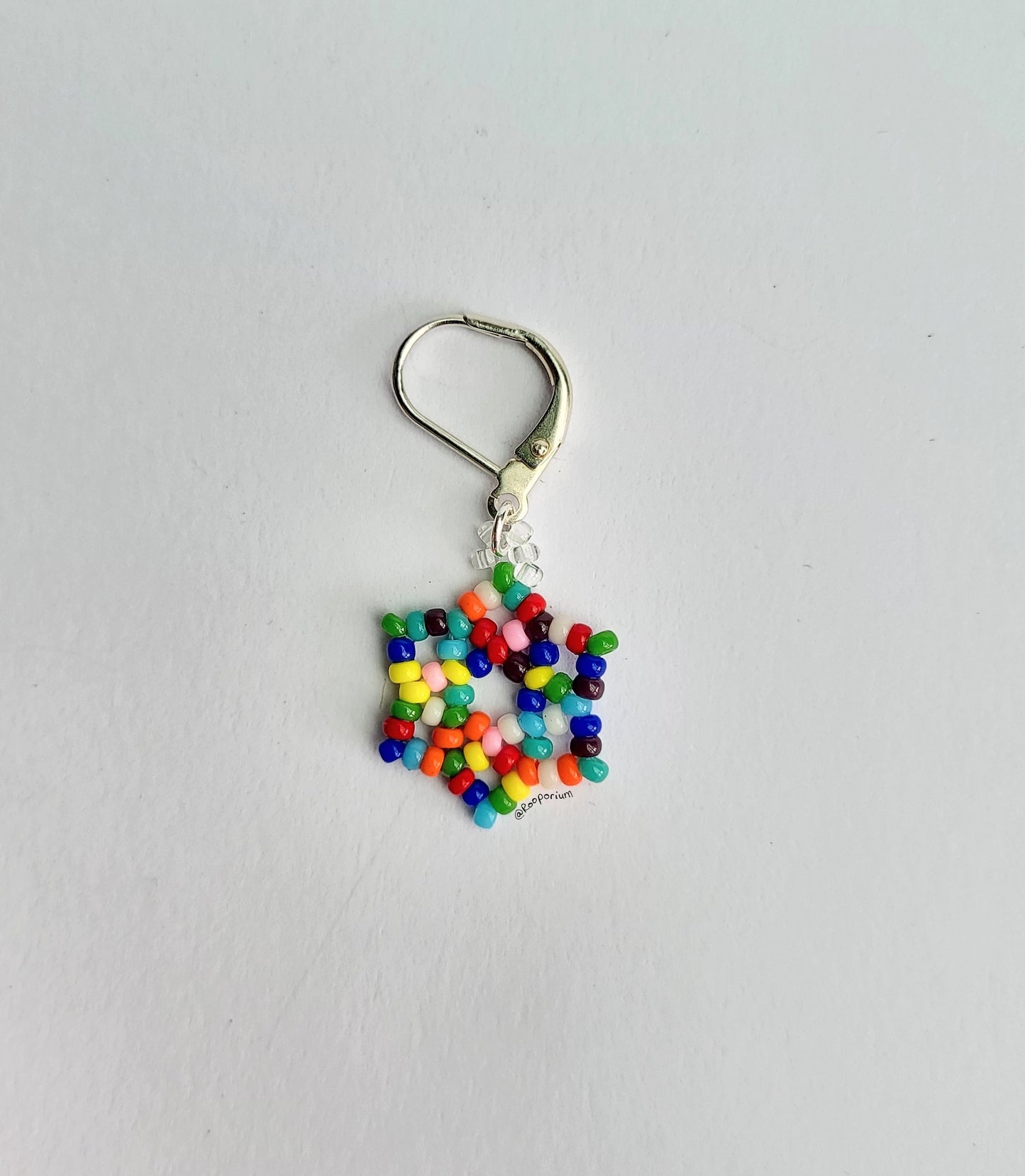 Rainbow Snowflake Stitch Marker or Progress Keeper