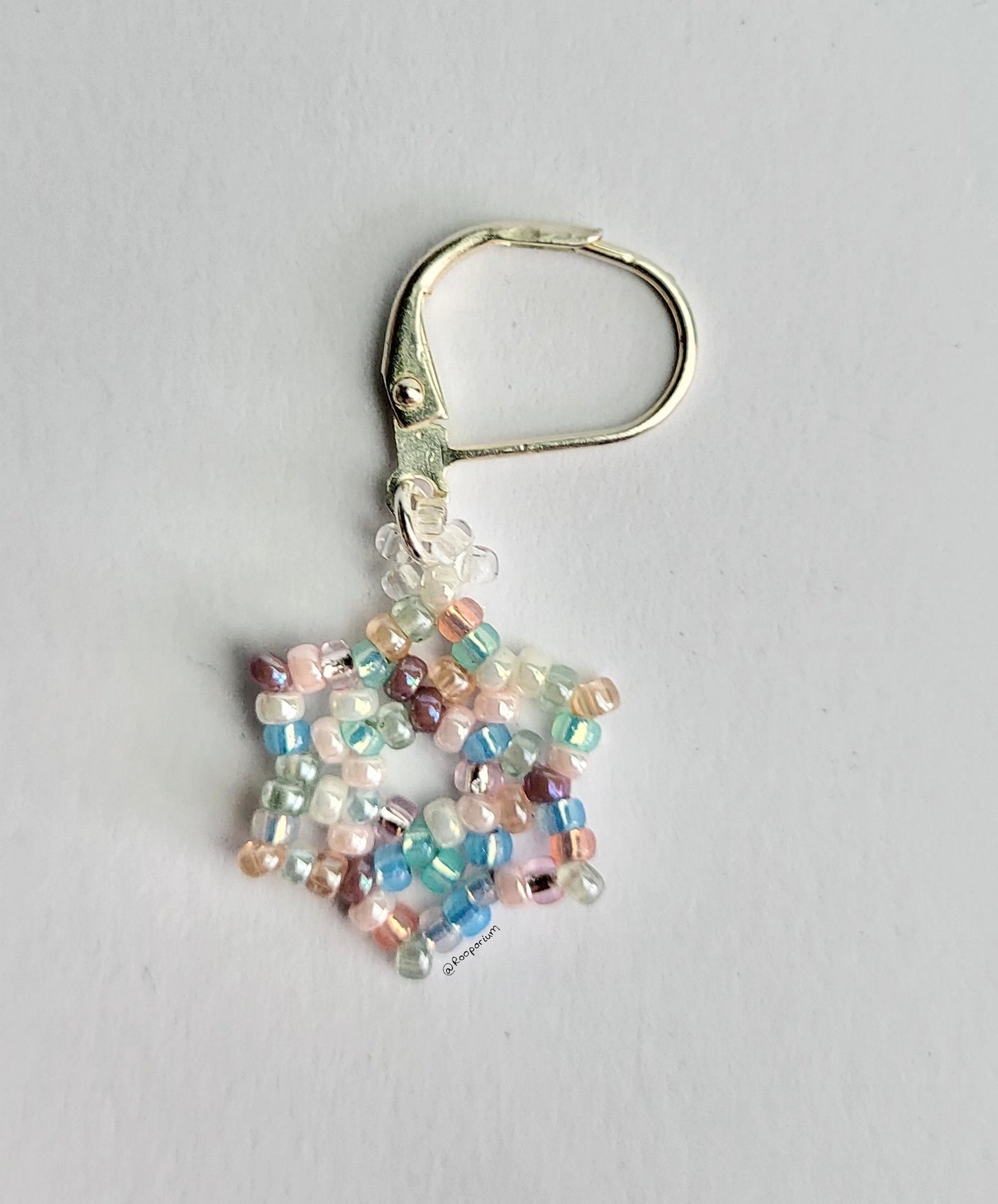 Pastel Snowflake Stitch Marker or Progress Keeper