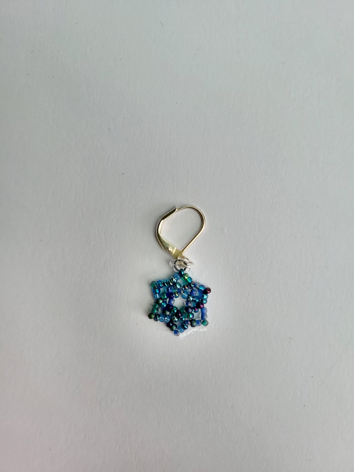 Blue Snowflake Stitch Marker