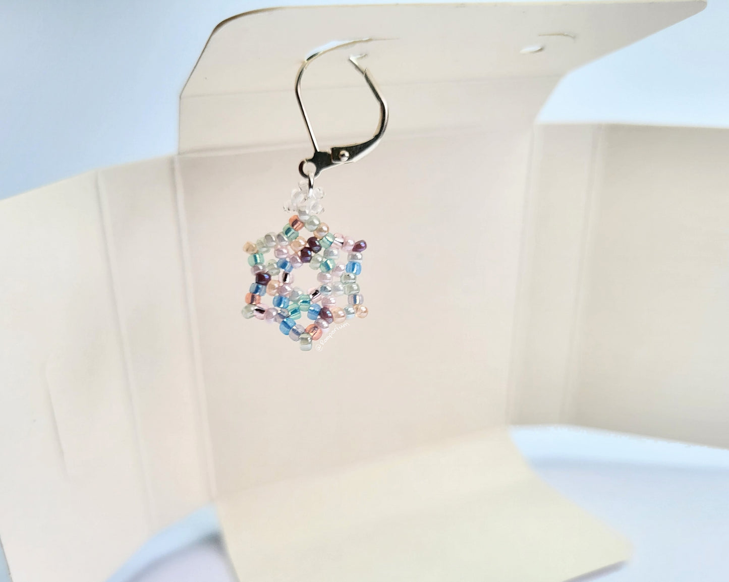 Pastel Snowflake Stitch Marker or Progress Keeper