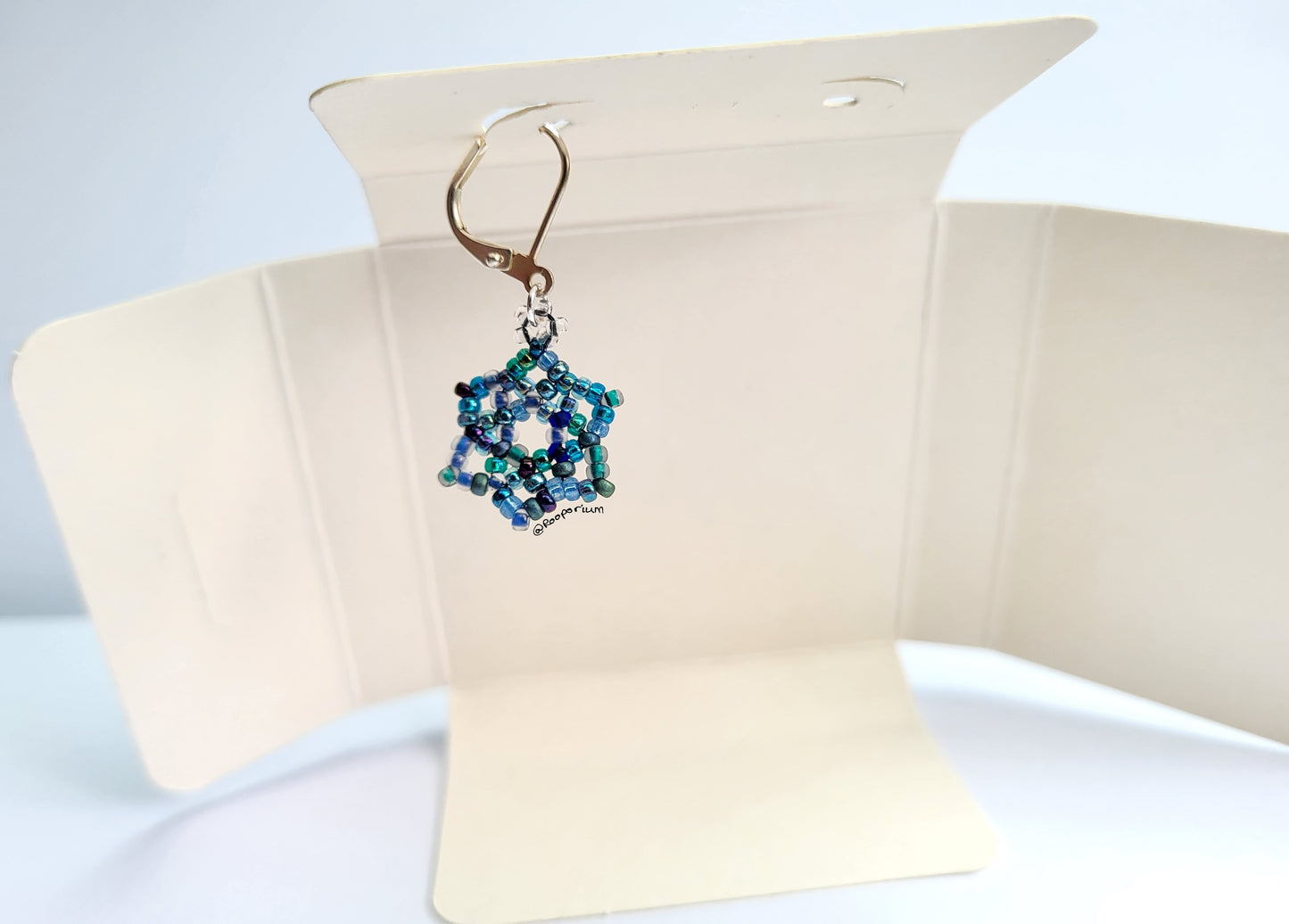 Blue Snowflake Stitch Marker