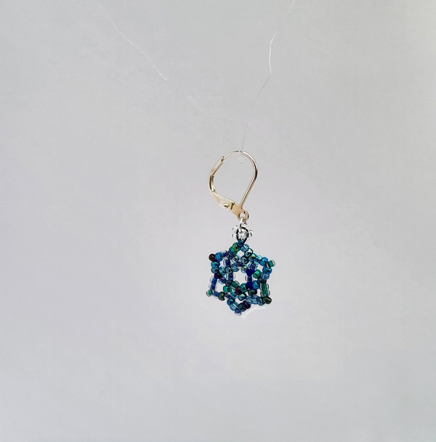Blue Snowflake Stitch Marker
