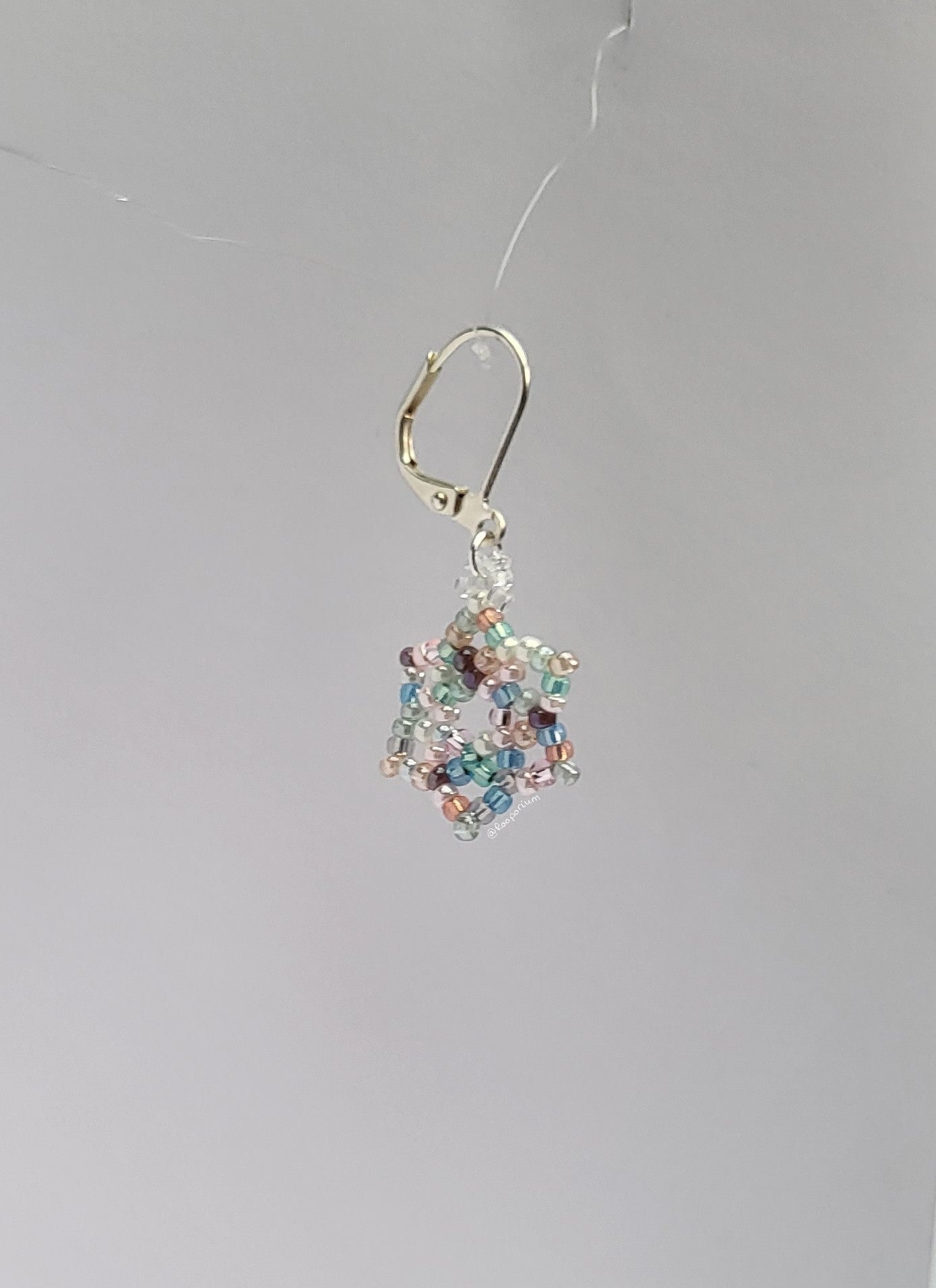 Pastel Snowflake Stitch Marker or Progress Keeper