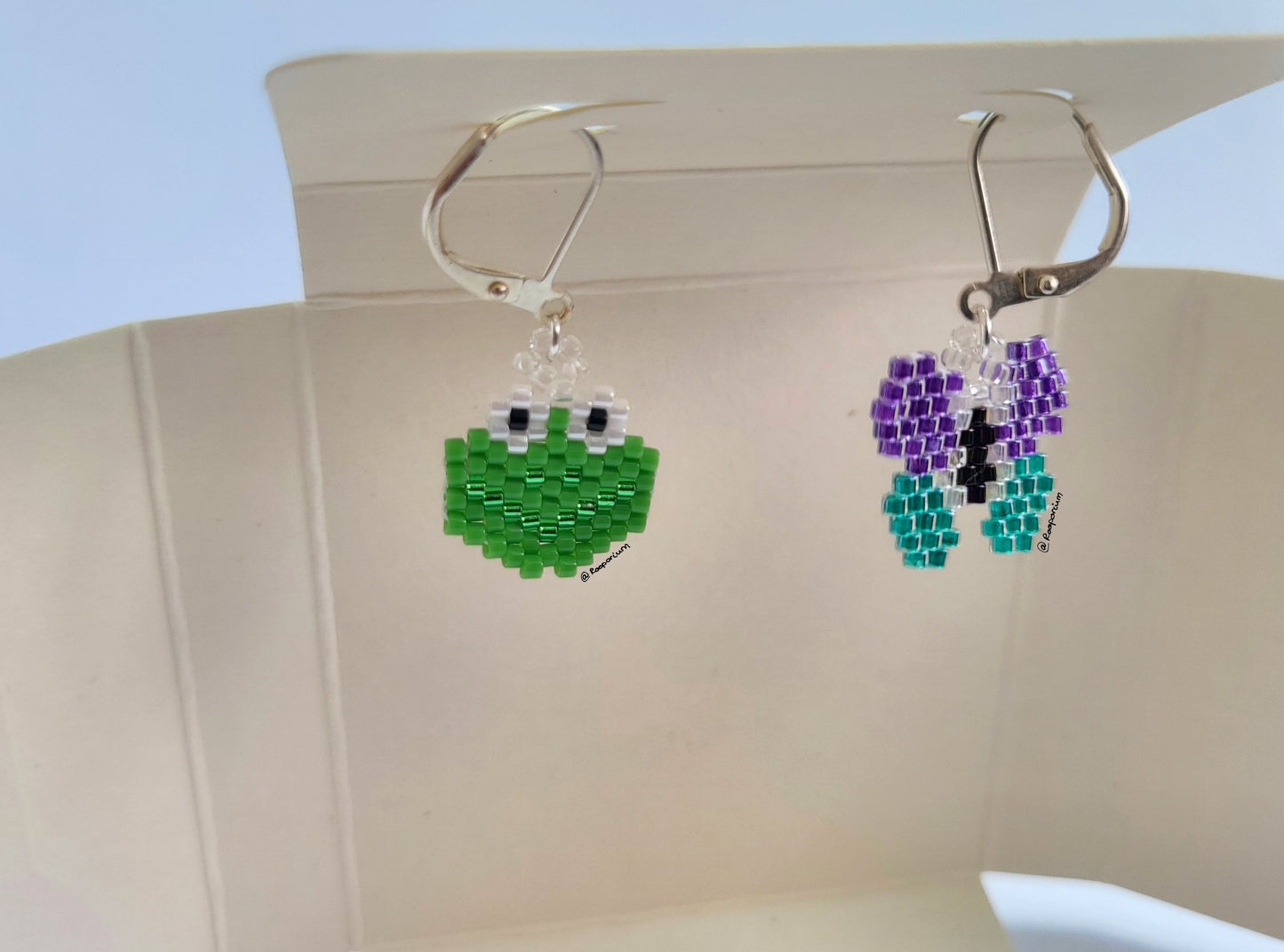 Purple and Turquoise Butterfly Stitch Marker