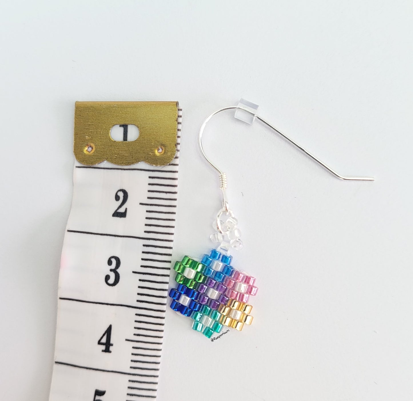 Multi Coloued Flower Earrings