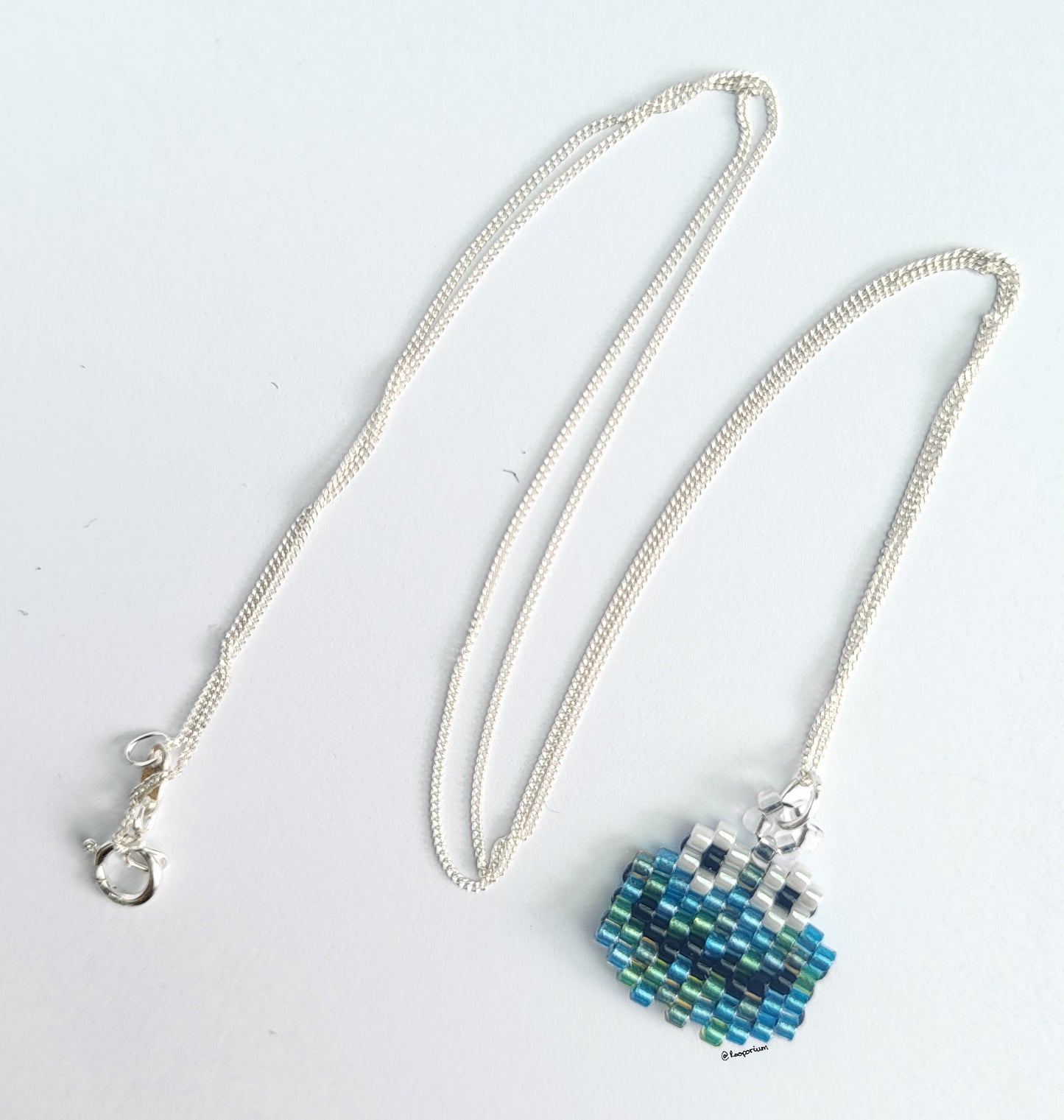 Mixed Blue Monster Necklace